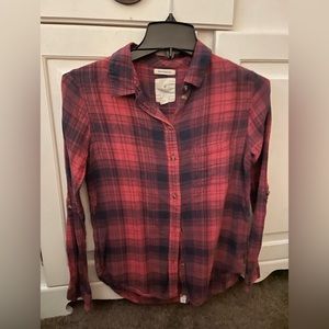 American Eagle plaid flannel XS